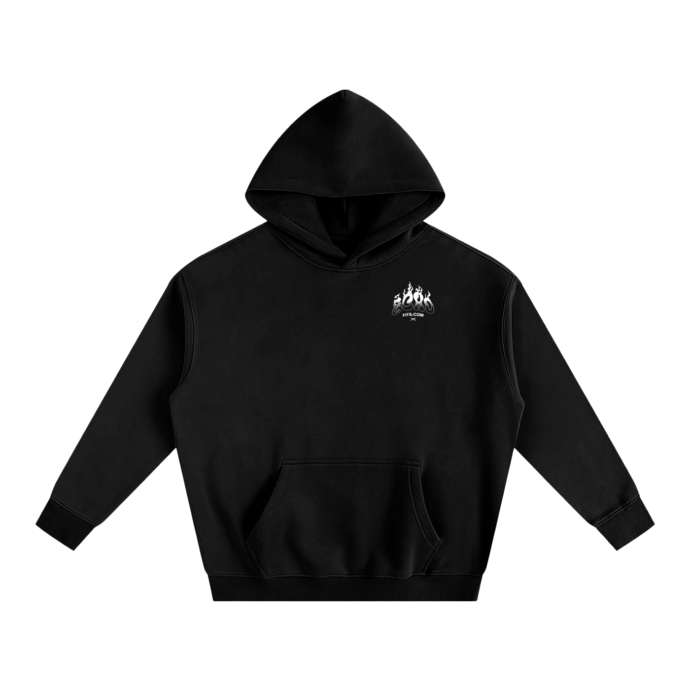 Oversize Fleeced Hoodie ECHO Ghost