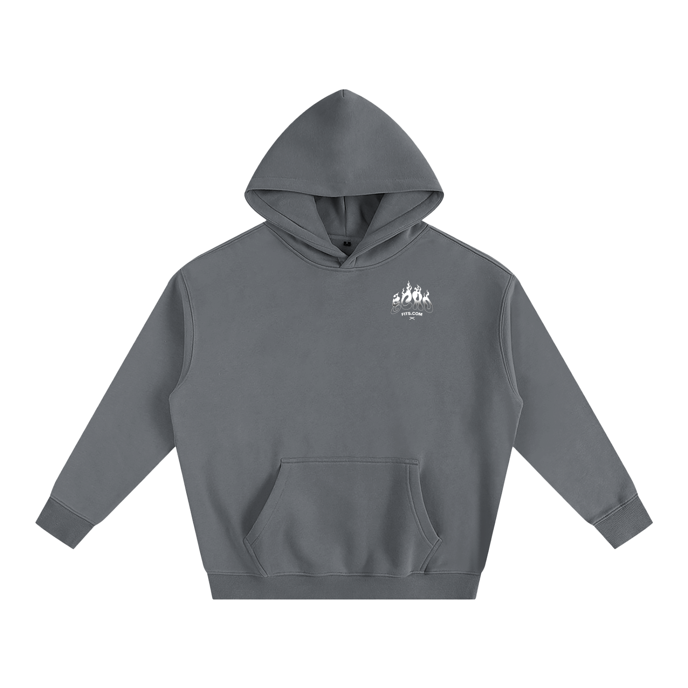 Oversize Fleeced Hoodie ECHO Ghost