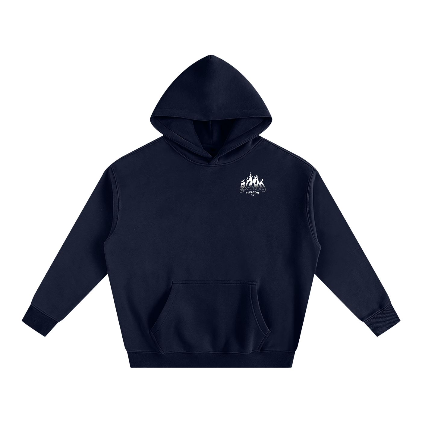 Oversize Fleeced Hoodie ECHO Ghost